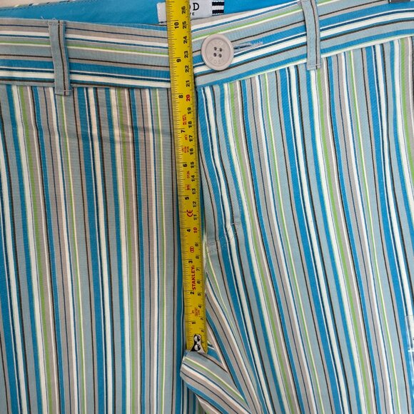 NWT IZOD striped capris 23" size 8P - multicolor pinstripe - golf stretch - Picture 8 of 10